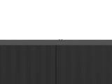 Mobile Porta tv Nero Nero Antracite un Ripiano 2 Ante 128x42x32h cm, 2 Vani - Vetto