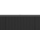 Mobile Porta tv Nero Nero Antracite un Ripiano 3 Ante 192x42x32h cm, 3 Vani - Fossa