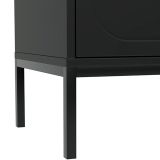 Mobile Porta tv Nero oro 2 Cassetti 3 Ripiani 150x40x60h cm, con Piedini - Limanesi
