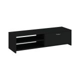 Mobile Porta tv Nero un Cassetto 2 Ripiani 120x39x31h cm, 2 Vani - Lihamo
