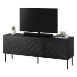 Mobile Porta tv Nero un Ripiano 150.5x42x60h cm, Cassetti - Termoli