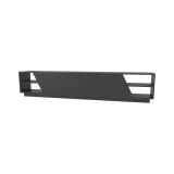 Mobile porta TV Nyx, Supporto per televisione da salotto, Credenza bassa da soggiorno, Base porta TV, 240x37h47 cm, Antracite