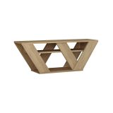 Mobile porta TV Pegasus, Supporto per televisione da salotto, Credenza bassa da soggiorno, Base porta TV, 110x30h40 cm, Quercia