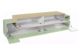 Mobile Porta tv Verde 3 Ripiani 4 Vani 200x45x51.5h cm, 3 Ante - Cassino