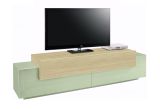 Mobile Porta tv Verde 3 Ripiani 4 Vani 200x45x51.5h cm, 3 Ante - Cassino