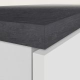 Mobile portafrigo 2 ante 60x165h cm bianco lucido e ardesia - Mesarthim