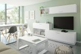 Mobile salotto 6 ripiani 260cm bianco - Vobarno