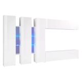 Mobile salotto moderno 340cm bianco lucido - Carretto