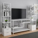 Mobile salotto modulabile 198cm bianco - Felion