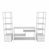 Mobile salotto modulabile 198cm bianco - Felion