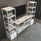 Mobile salotto modulabile 198cm bianco - Felion
