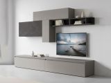 Mobile salotto modulabile 276cm ardesia e grigio scuro - Anacamptis