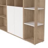 Mobile salotto multifunzione 240cm rovere e bianco - Litvjak
