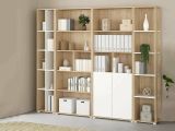 Mobile salotto multifunzione 240cm rovere e bianco - Litvjak