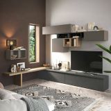 Mobile salotto multifunzione 276cm bronzo e antracite - Polo