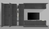 Mobile salotto smart 340cm antracite - Carretto