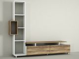 Mobile soggiorno classico 160cm bianco e noce - Biskek