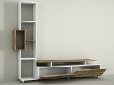 Mobile soggiorno classico 160cm bianco e noce - Biskek