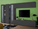 Mobile soggiorno classico 340cm antracite - Atta