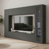 Mobile soggiorno smart 260cm antracite - Alatri