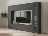 Mobile soggiorno smart 260cm antracite - Alatri