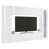 Mobile soggiorno smart 260cm bianco lucido - Amel