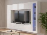 Mobile soggiorno smart 260cm bianco lucido - Amel