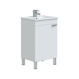 Mobile sottolavabo 1 anta 50x38x80h cm bianco lucido - Iselle