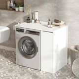 Mobile sottolavabo 1 anta 93x60x88h cm bianco - emile