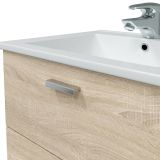Mobile sottolavabo 2 cassetti 60x45x50h cm rovere - Doksuri