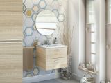 Mobile sottolavabo 2 cassetti 60x45x50h cm rovere - Doksuri