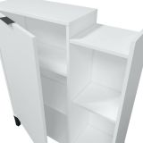 Mobile sottolavabo con specchio 77x24x91h cm bianco - Argusto