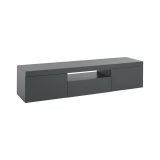 Mobile TV antracite 160x40x35h cm 3 ante - Edoarda