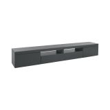 Mobile TV antracite 240x40x35h cm 3 ante - Animali