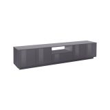 Mobile TV antracite lucido 220x41x46h cm 4 ante e 1 cassetto - Ajuly