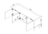 Mobile TV beige 143x40x61h cm 3 ante - Novoli