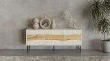 Mobile TV beige 143x40x61h cm 3 ante - Novoli