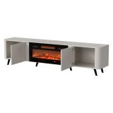Mobile TV beige 190x40x58h cm 2 ante - Vicino