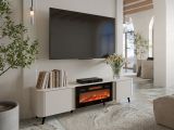 Mobile TV beige 190x40x58h cm 2 ante - Vicino