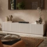 Mobile TV beige 200x40x48h cm 4 ante - Macherio