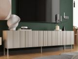 Mobile TV beige 200x42x60h cm 4 ante - Sospiro