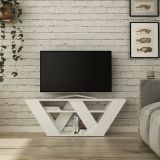 Mobile TV bianco 110x30x40h cm in legno - Amazzonite