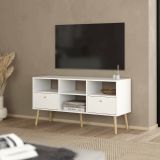 Mobile TV bianco 117x39x60h cm in legno - Conte