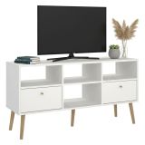 Mobile TV bianco 117x39x60h cm in legno - Conte