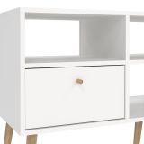 Mobile TV bianco 117x39x60h cm in legno - Conte