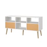 Mobile TV bianco 117x39x60h cm in legno - Conte