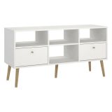 Mobile TV bianco 117x39x60h cm in legno - Conte