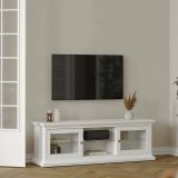 Mobile TV bianco 149x41x50h cm 2 ante - Damrey