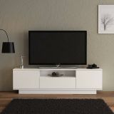 Mobile TV bianco 160x30x45h cm 3 ante - Giuseppa