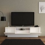 Mobile TV bianco 160x30x45h cm 3 ante - Giuseppa